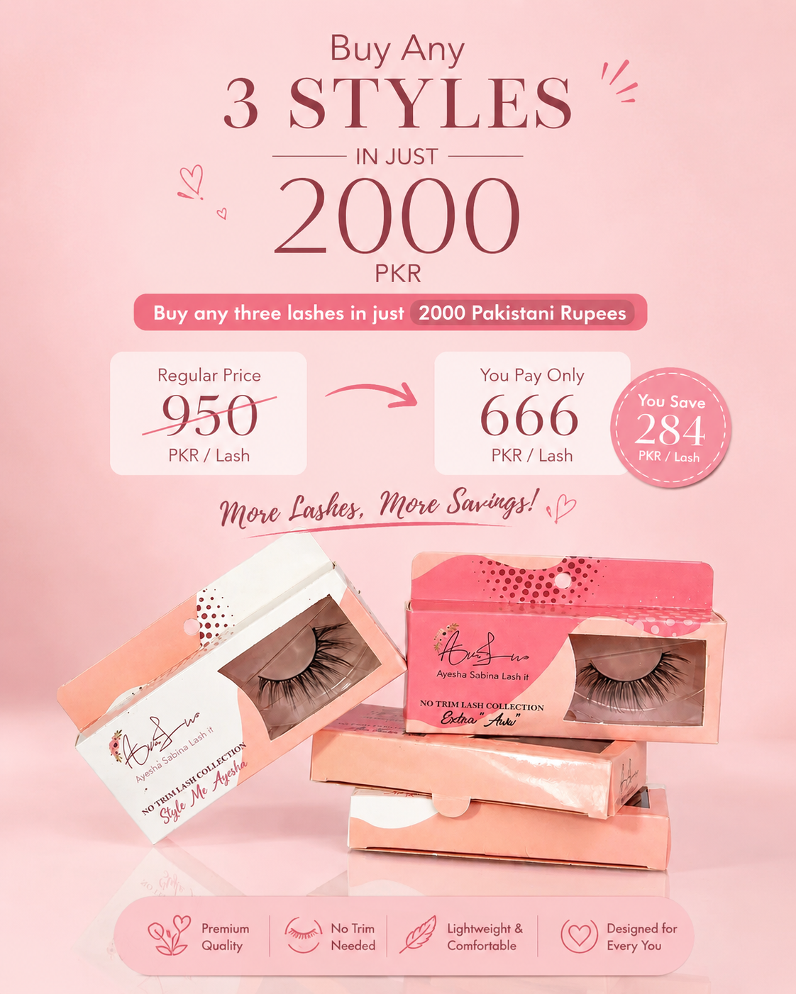 No Trim Lash Bundle - Pick any 3